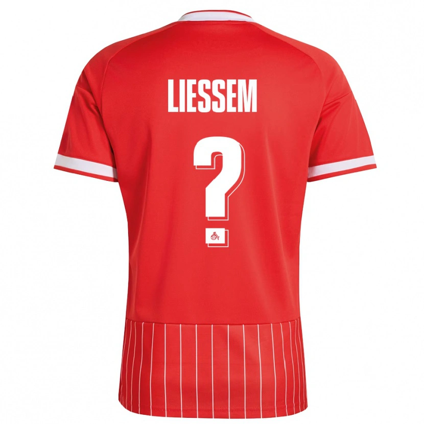 Danxen Barn Levi Ließem #0 Röd Vit Grön Bortatröja Matchtröjor 2026/27 Tröjor T-Tröja