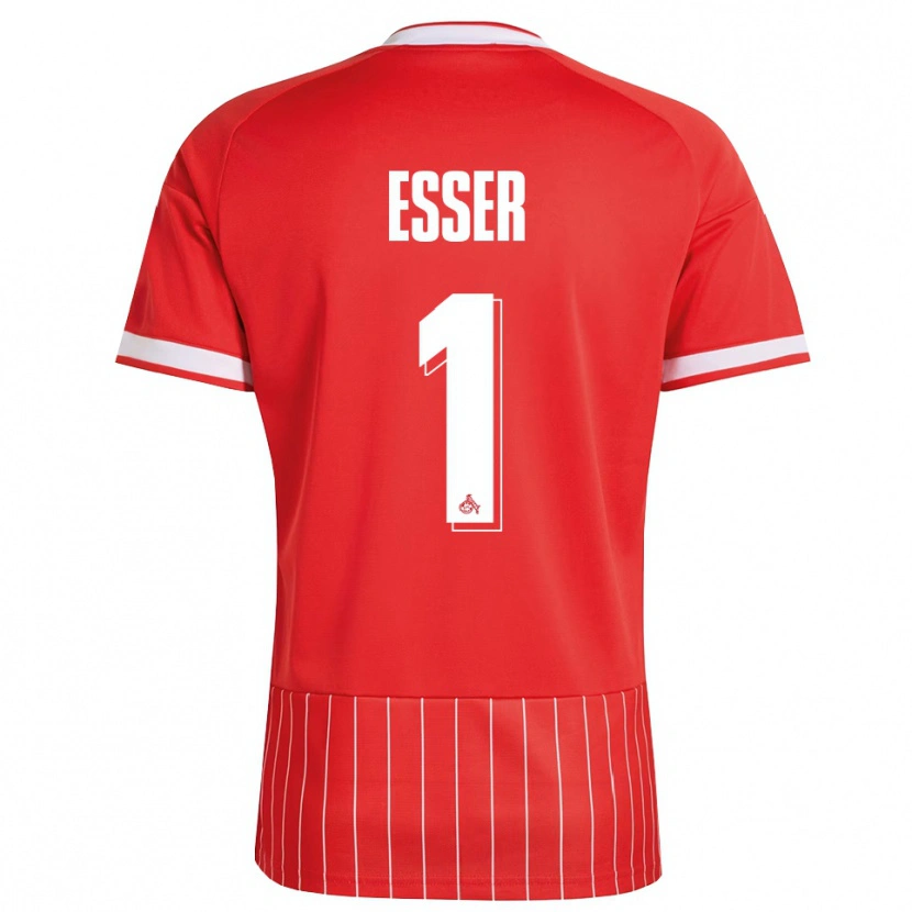 Danxen Barn Jacob Esser #1 Röd Vit Grön Bortatröja Matchtröjor 2026/27 Tröjor T-Tröja