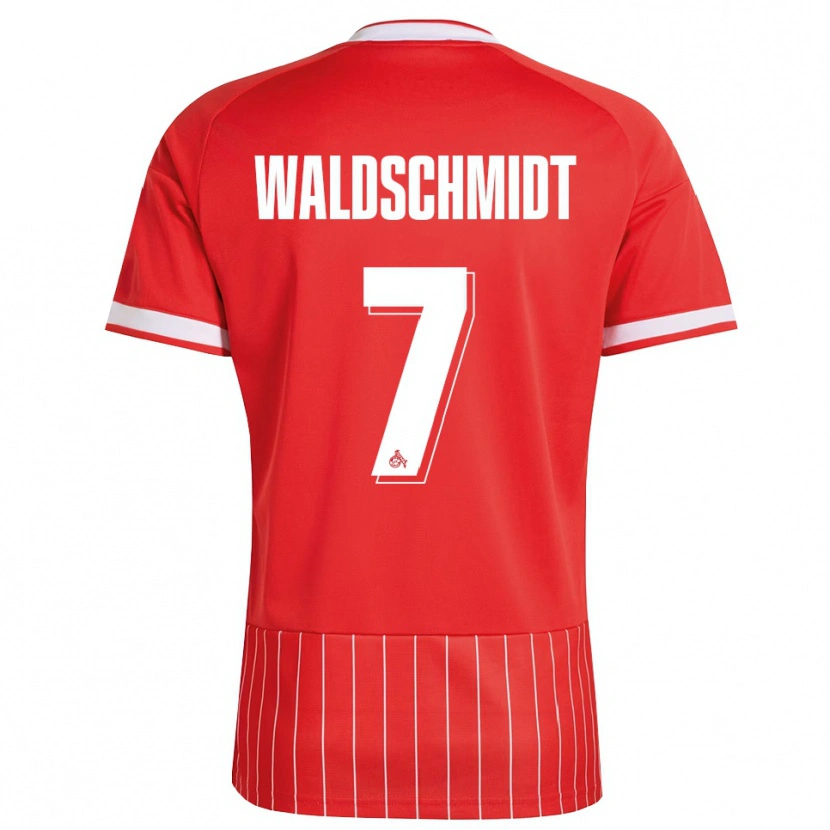 Danxen Barn Luca Waldschmidt #7 Röd Vit Grön Bortatröja Matchtröjor 2026/27 Tröjor T-Tröja