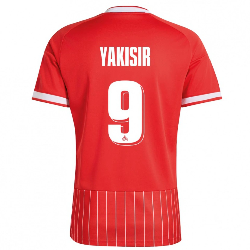 Danxen Barn Emir-Ahmet Yakisir #9 Röd Vit Grön Bortatröja Matchtröjor 2026/27 Tröjor T-Tröja