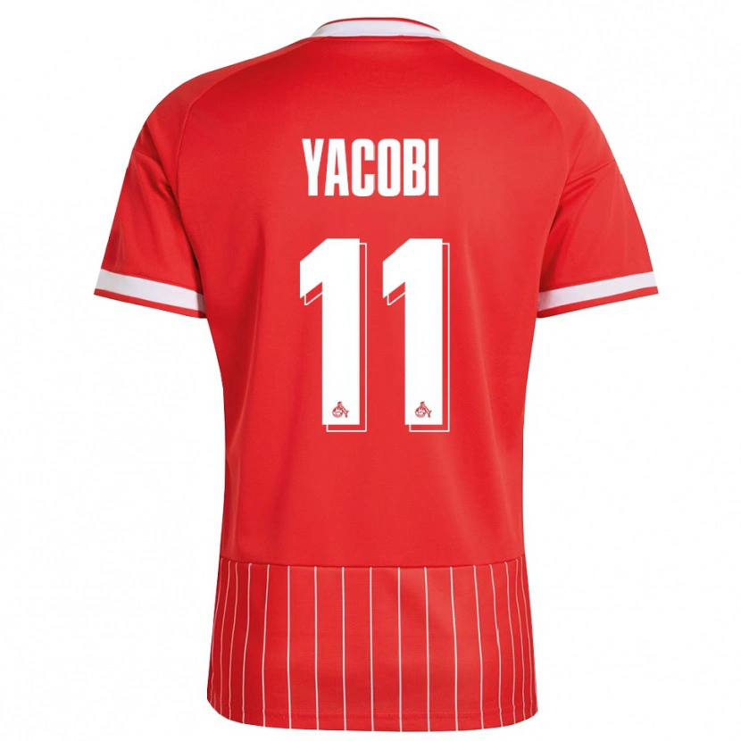 Danxen Barn Nilas Yacobi #11 Röd Vit Grön Bortatröja Matchtröjor 2026/27 Tröjor T-Tröja