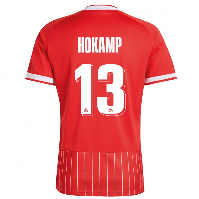 Danxen Barn Merle Hokamp #13 Röd Vit Grön Bortatröja Matchtröjor 2026/27 Tröjor T-Tröja
