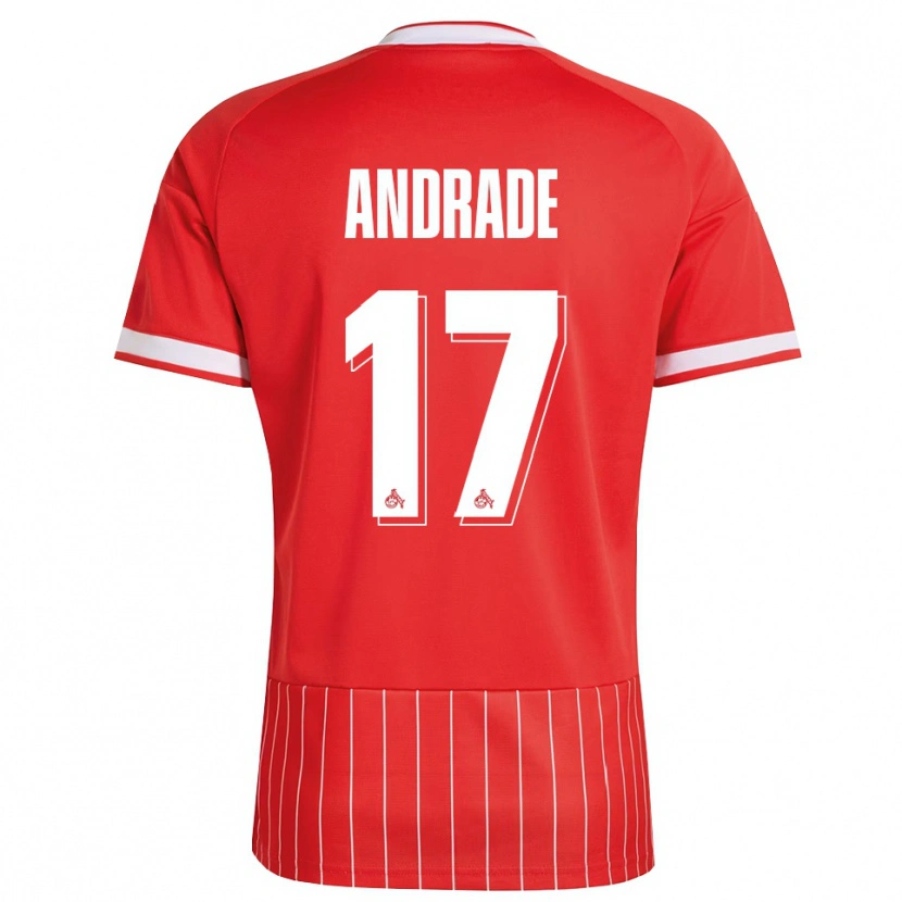 Danxen Barn Lydia Andrade #17 Röd Vit Grön Bortatröja Matchtröjor 2026/27 Tröjor T-Tröja