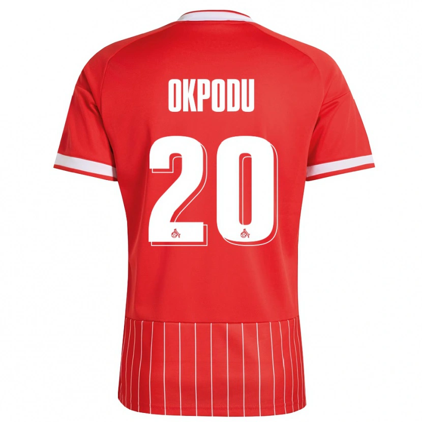 Danxen Barn David Okpodu #20 Röd Vit Grön Bortatröja Matchtröjor 2026/27 Tröjor T-Tröja