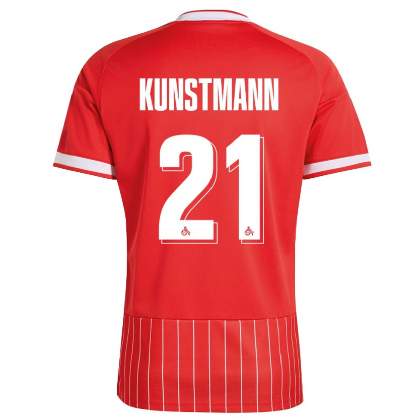 Danxen Barn Jonas Kunstmann #21 Röd Vit Grön Bortatröja Matchtröjor 2026/27 Tröjor T-Tröja