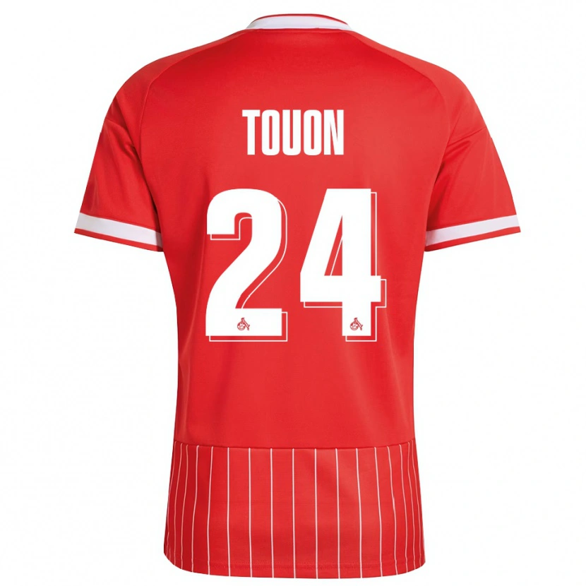 Danxen Barn Ella Touon #24 Röd Vit Grön Bortatröja Matchtröjor 2026/27 Tröjor T-Tröja