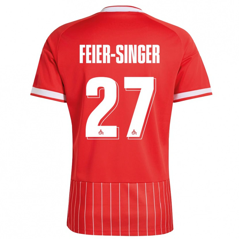 Danxen Barn Laura Feier-Singer #27 Röd Vit Grön Bortatröja Matchtröjor 2026/27 Tröjor T-Tröja