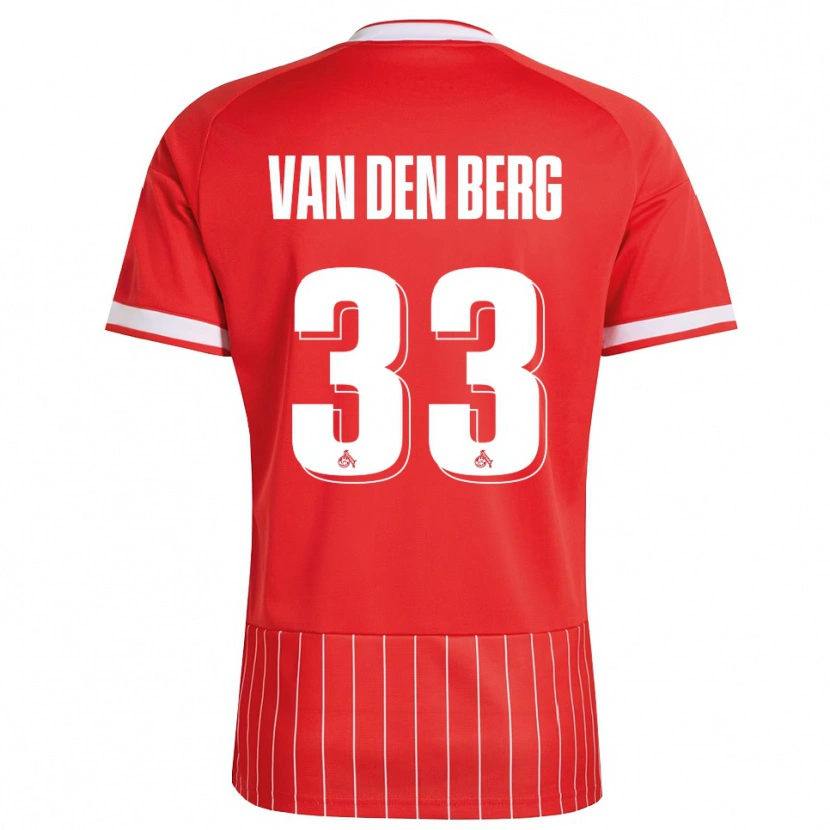 Danxen Barn Rav Van Den Berg #33 Röd Vit Grön Bortatröja Matchtröjor 2026/27 Tröjor T-Tröja
