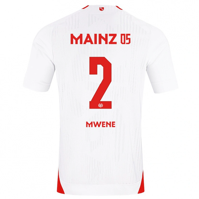 Danxen Barn Phillipp Mwene #2 Vit Röd Gul Bortatröja Matchtröjor 2026/27 Tröjor T-Tröja