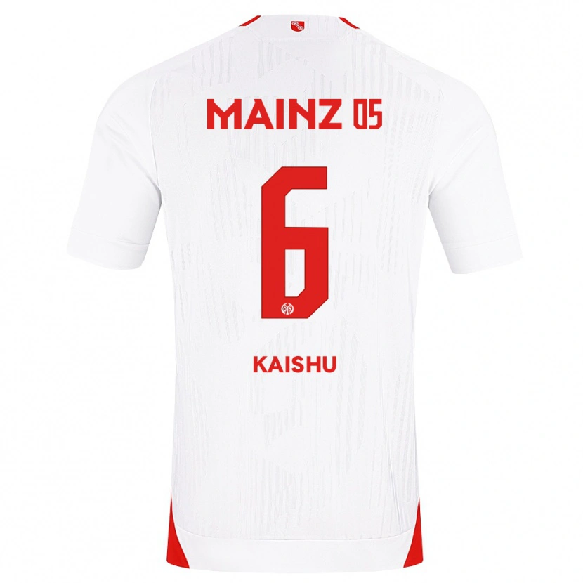 Danxen Barn Kaishu Sano #6 Vit Röd Gul Bortatröja Matchtröjor 2026/27 Tröjor T-Tröja