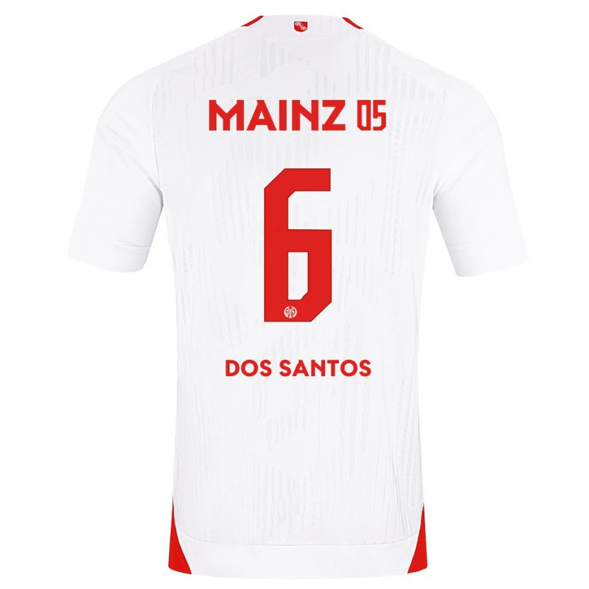 Danxen Barn Alexandre Tavares Dos Santos #6 Vit Röd Gul Bortatröja Matchtröjor 2026/27 Tröjor T-Tröja