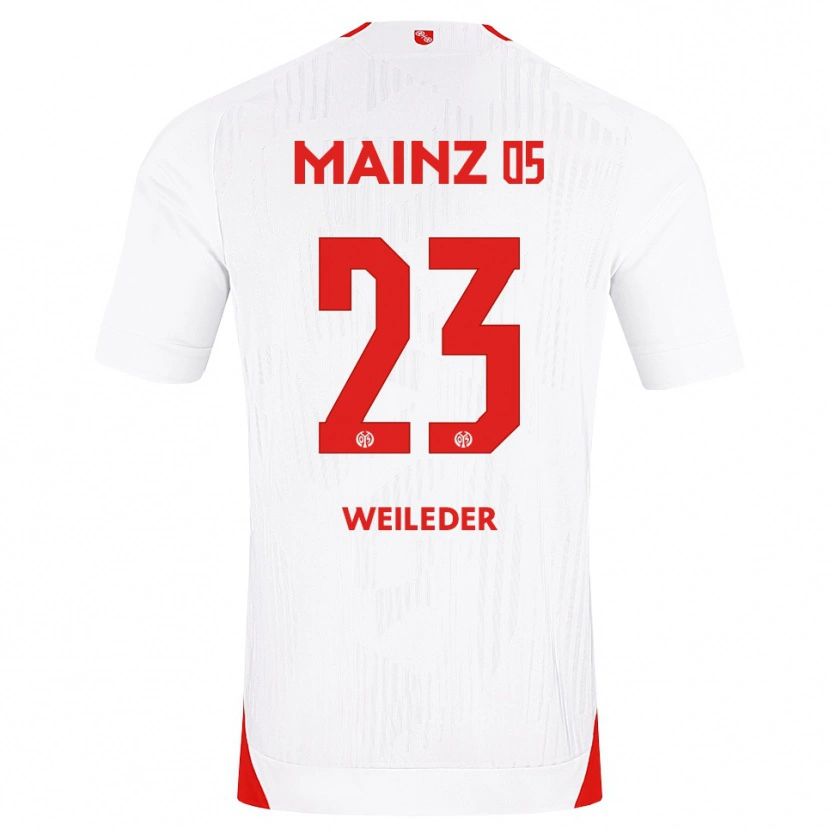 Danxen Barn Tobias Weileder #23 Vit Röd Gul Bortatröja Matchtröjor 2026/27 Tröjor T-Tröja