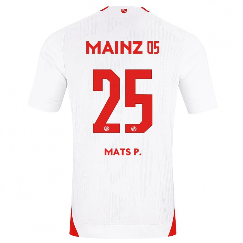 Danxen Barn Mats Preßler #25 Vit Röd Gul Bortatröja Matchtröjor 2026/27 Tröjor T-Tröja
