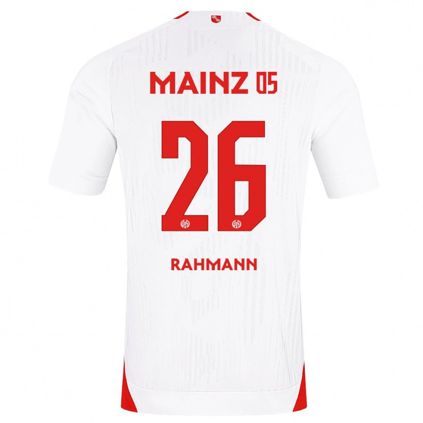 Danxen Barn Luke Rahmann #26 Vit Röd Gul Bortatröja Matchtröjor 2026/27 Tröjor T-Tröja