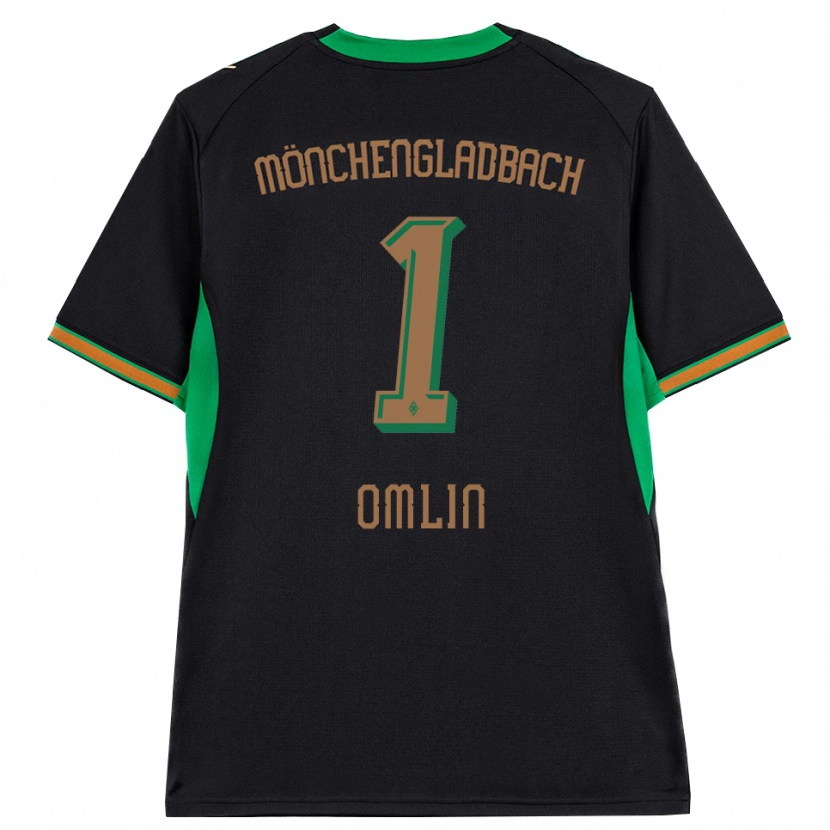 Danxen Barn Jonas Omlin #1 Svart Orange Grön Brun Bortatröja Matchtröjor 2026/27 Tröjor T-Tröja