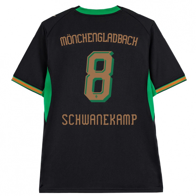 Danxen Barn Jana Schwanekamp #8 Svart Orange Grön Brun Bortatröja Matchtröjor 2026/27 Tröjor T-Tröja