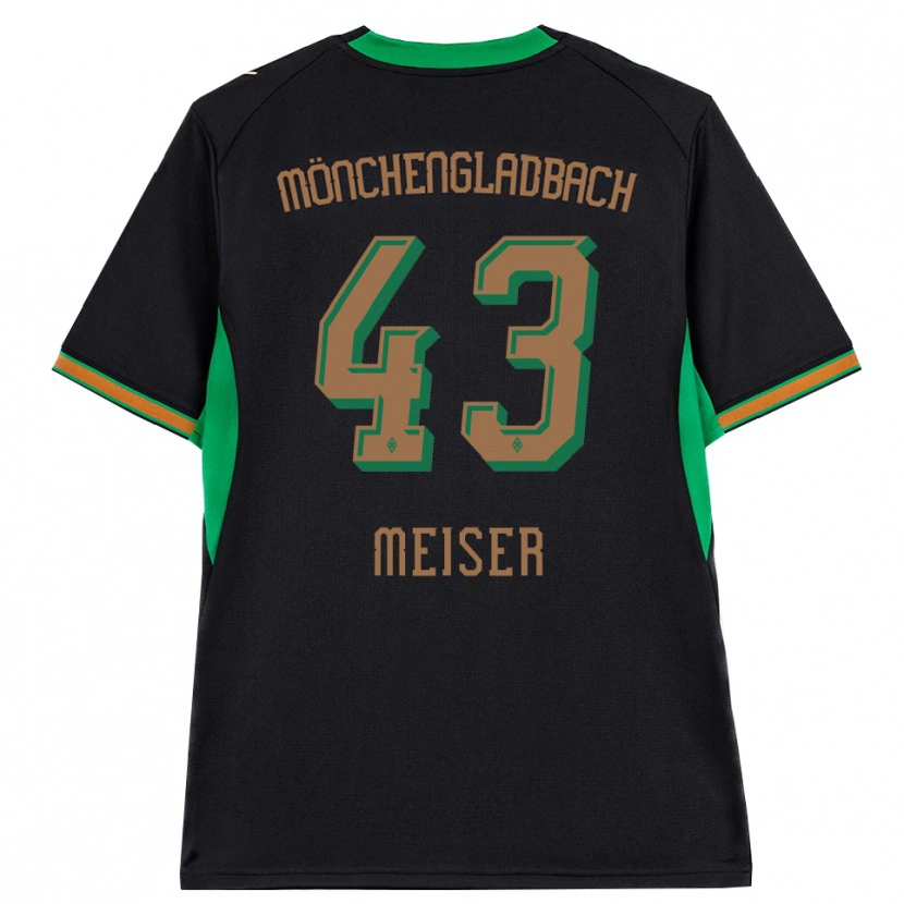 Danxen Barn Tyler Meiser #43 Svart Orange Grön Brun Bortatröja Matchtröjor 2026/27 Tröjor T-Tröja