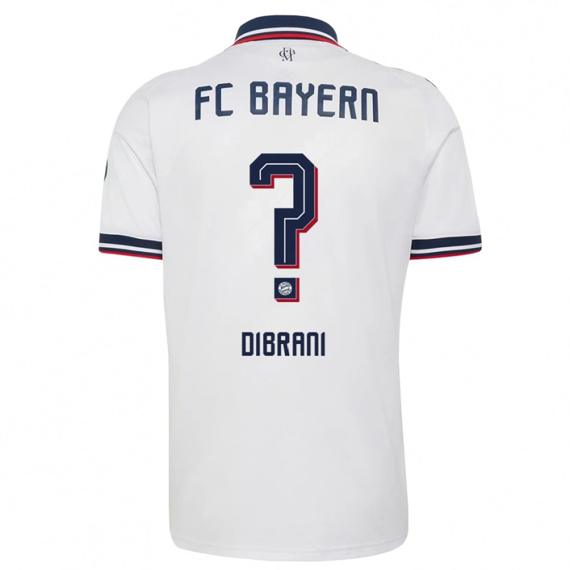 Danxen Barn Benjamin Dibrani #0 Vit Grå Röd Bortatröja Matchtröjor 2026/27 Tröjor T-Tröja