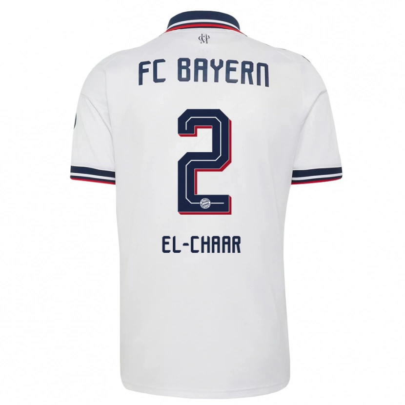 Danxen Barn Adam El-Chaar #2 Vit Grå Röd Bortatröja Matchtröjor 2026/27 Tröjor T-Tröja