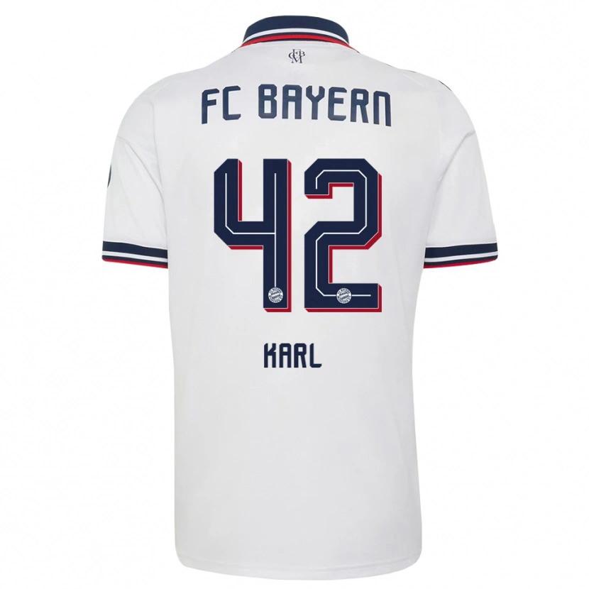 Danxen Barn Lennart Karl #42 Vit Grå Röd Bortatröja Matchtröjor 2026/27 Tröjor T-Tröja