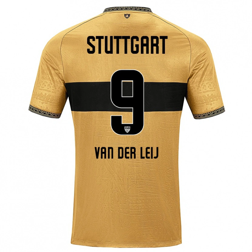 Danxen Barn Tim Van Der Leij #9 Brun Svart Vit Bortatröja Matchtröjor 2026/27 Tröjor T-Tröja