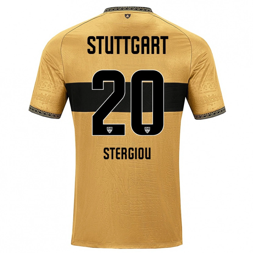 Danxen Barn Leonidas Stergiou #20 Brun Svart Vit Bortatröja Matchtröjor 2026/27 Tröjor T-Tröja