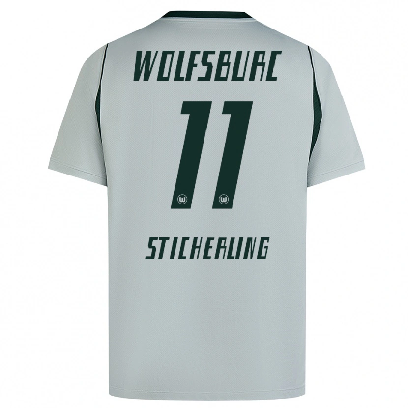 Danxen Barn Carl-Anton Sticherling #11 Grå Grön Bortatröja Matchtröjor 2026/27 Tröjor T-Tröja