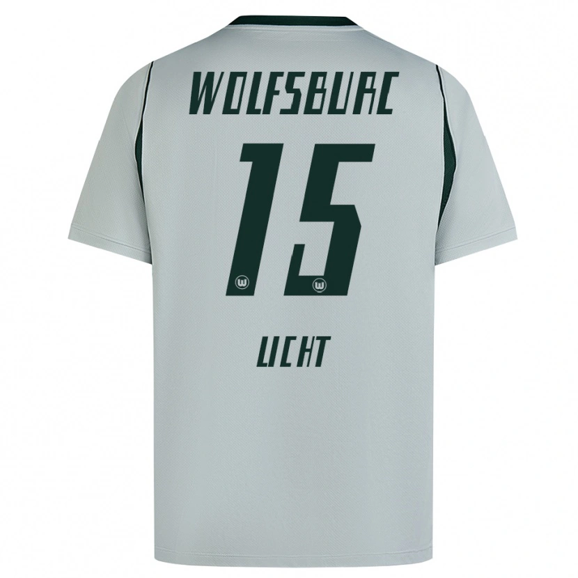 Danxen Barn Philipp Licht #15 Grå Grön Bortatröja Matchtröjor 2026/27 Tröjor T-Tröja