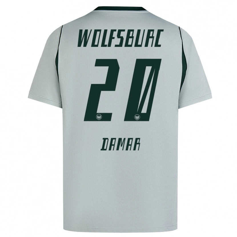 Danxen Barn Muhammed Damar #20 Grå Grön Bortatröja Matchtröjor 2026/27 Tröjor T-Tröja