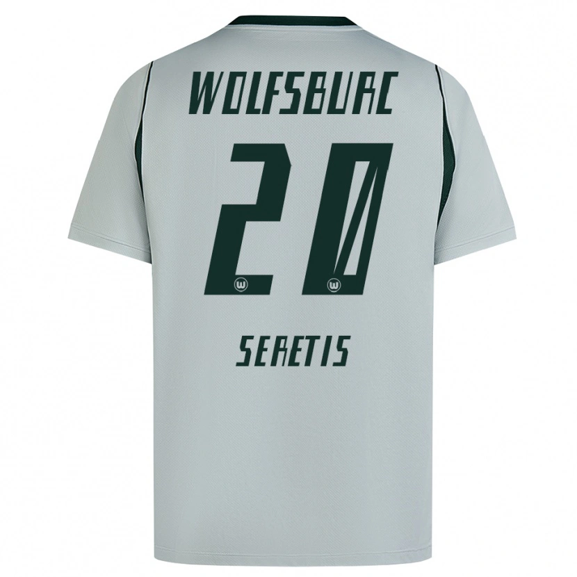 Danxen Barn Isaiah Seretis #20 Grå Grön Bortatröja Matchtröjor 2026/27 Tröjor T-Tröja