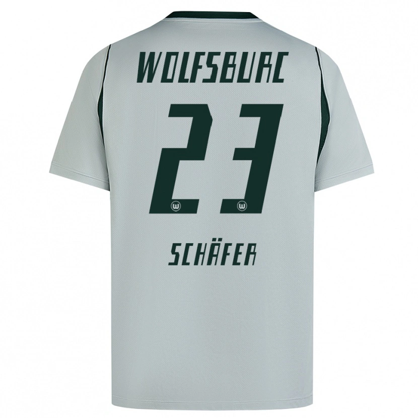 Danxen Barn Elia Schäfer #23 Grå Grön Bortatröja Matchtröjor 2026/27 Tröjor T-Tröja