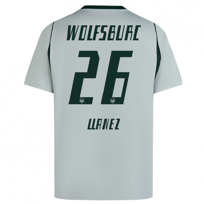 Danxen Barn Ulysses Llanez #26 Grå Grön Bortatröja Matchtröjor 2026/27 Tröjor T-Tröja
