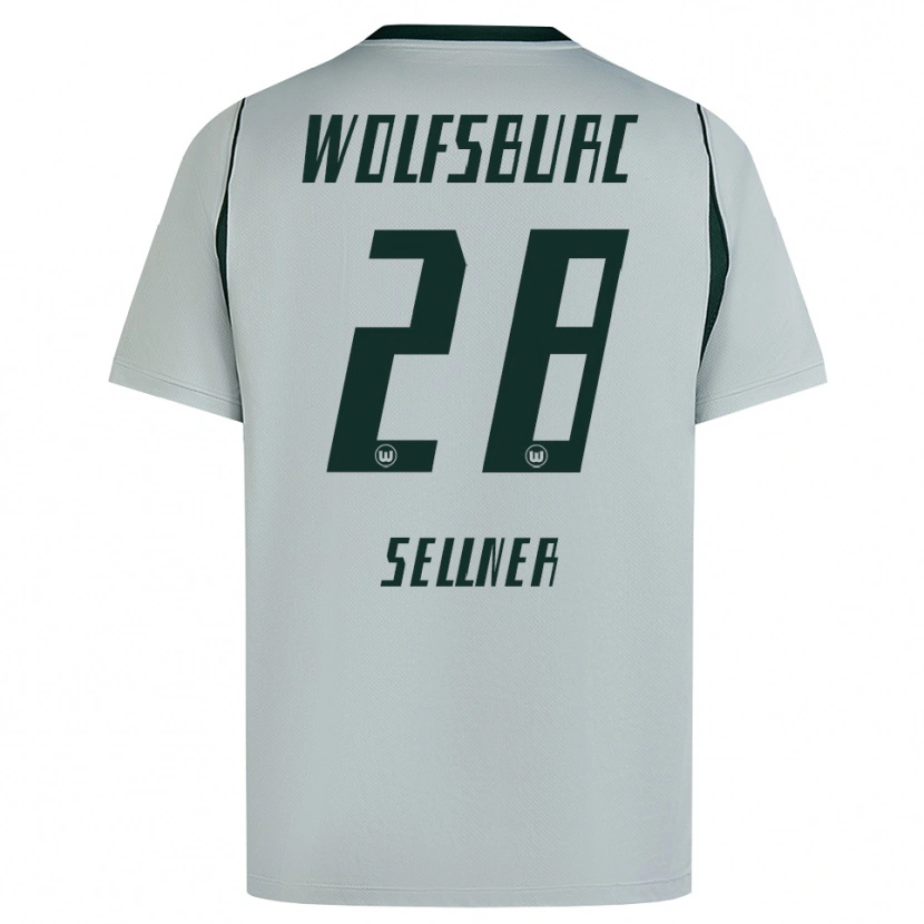 Danxen Barn Tabea Sellner #28 Grå Grön Bortatröja Matchtröjor 2026/27 Tröjor T-Tröja