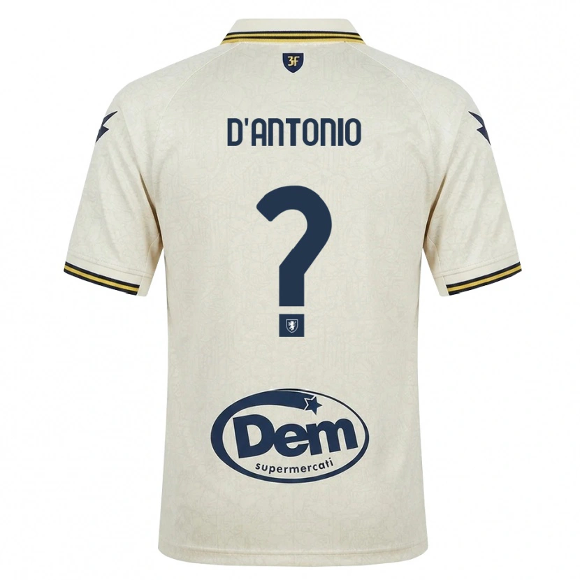 Danxen Barn Giuseppe D'antonio #0 Oldlace Gul Svart Bortatröja Matchtröjor 2026/27 Tröjor T-Tröja