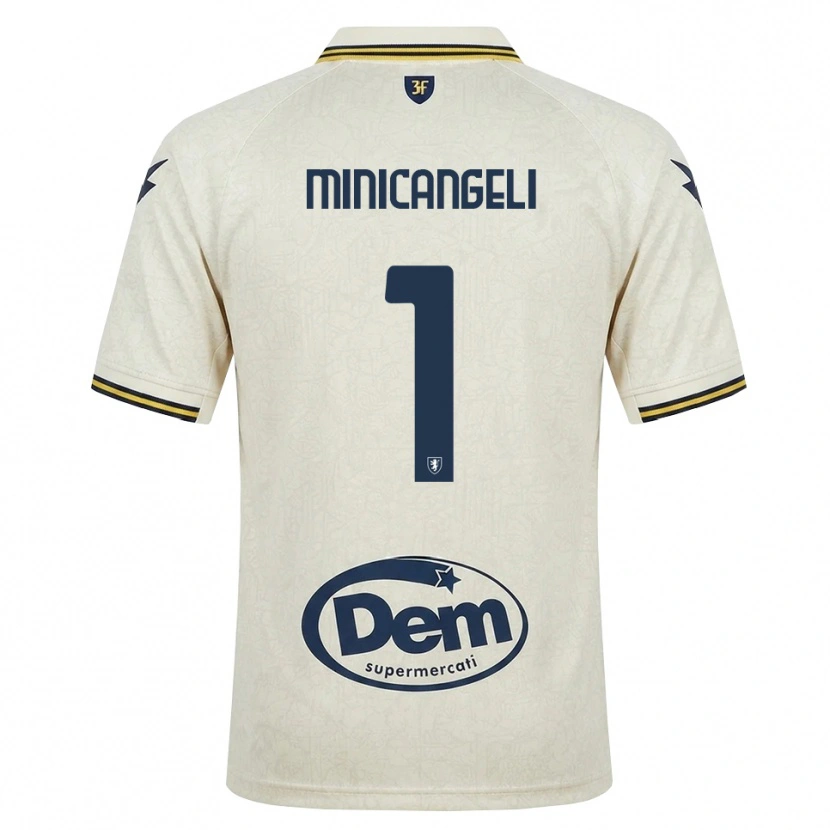 Danxen Barn Francesco Minicangeli #1 Oldlace Gul Svart Bortatröja Matchtröjor 2026/27 Tröjor T-Tröja