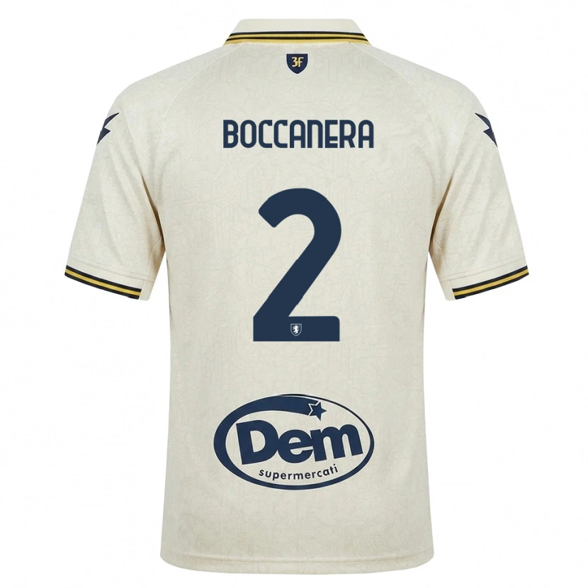 Danxen Barn Alessio Boccanera #2 Oldlace Gul Svart Bortatröja Matchtröjor 2026/27 Tröjor T-Tröja