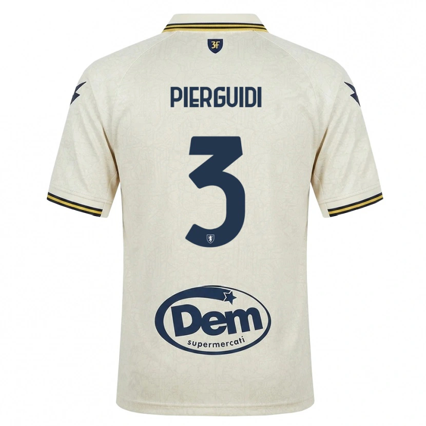 Danxen Barn Vittorio Pierguidi #3 Oldlace Gul Svart Bortatröja Matchtröjor 2026/27 Tröjor T-Tröja