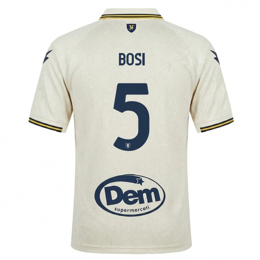Danxen Barn Giorgio Bosi #5 Oldlace Gul Svart Bortatröja Matchtröjor 2026/27 Tröjor T-Tröja
