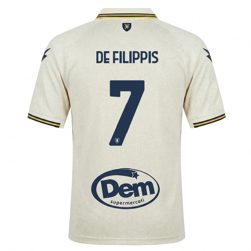 Danxen Barn Walter De Filippis #7 Oldlace Gul Svart Bortatröja Matchtröjor 2026/27 Tröjor T-Tröja