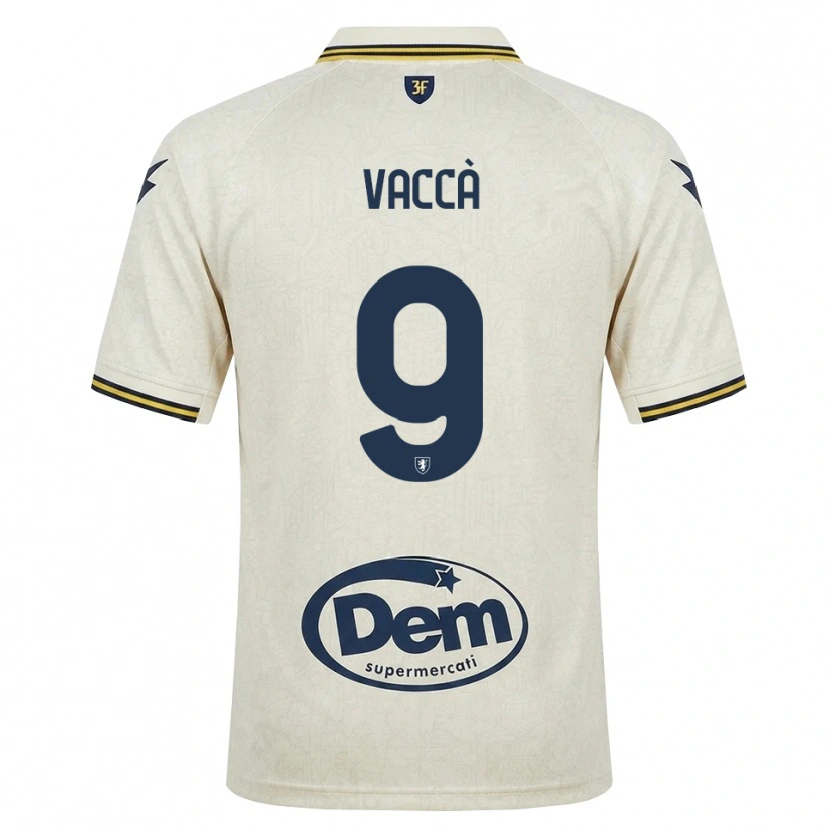 Danxen Barn Antonio Vaccà #9 Oldlace Gul Svart Bortatröja Matchtröjor 2026/27 Tröjor T-Tröja