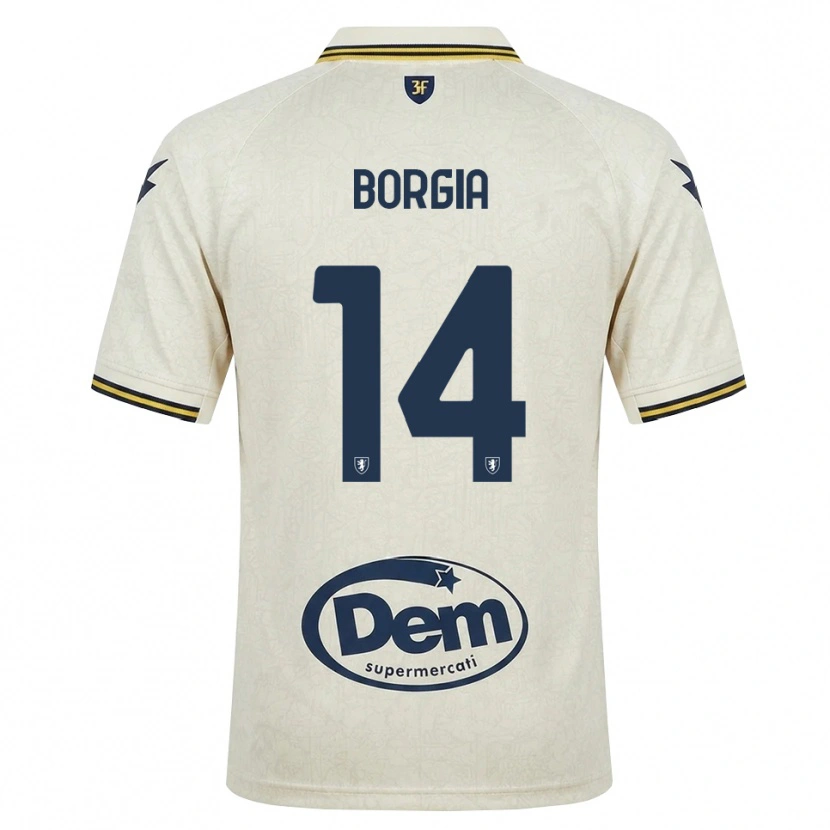 Danxen Barn Ferdinando Borgia #14 Oldlace Gul Svart Bortatröja Matchtröjor 2026/27 Tröjor T-Tröja