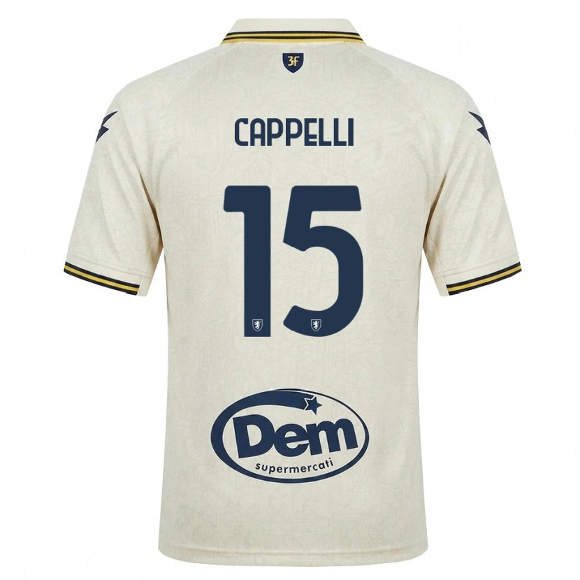 Danxen Barn Rocco Cappelli #15 Oldlace Gul Svart Bortatröja Matchtröjor 2026/27 Tröjor T-Tröja