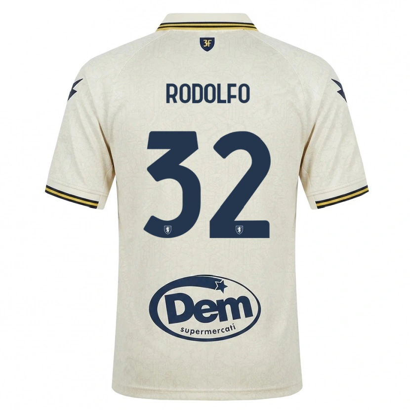 Danxen Barn Luca Rodolfo #32 Oldlace Gul Svart Bortatröja Matchtröjor 2026/27 Tröjor T-Tröja