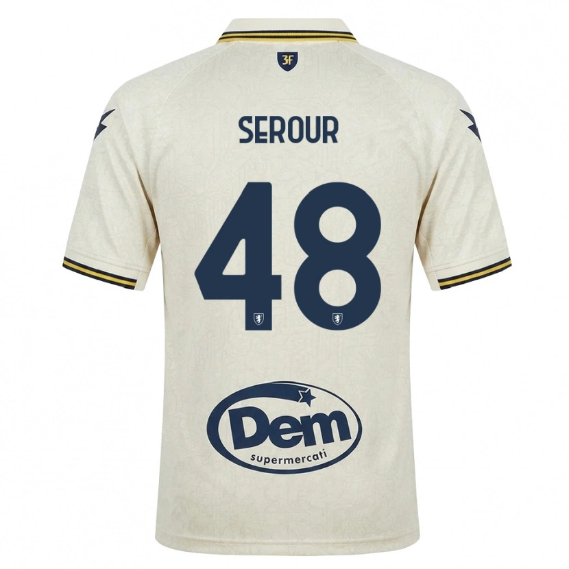Danxen Barn Mohamed Serour #48 Oldlace Gul Svart Bortatröja Matchtröjor 2026/27 Tröjor T-Tröja
