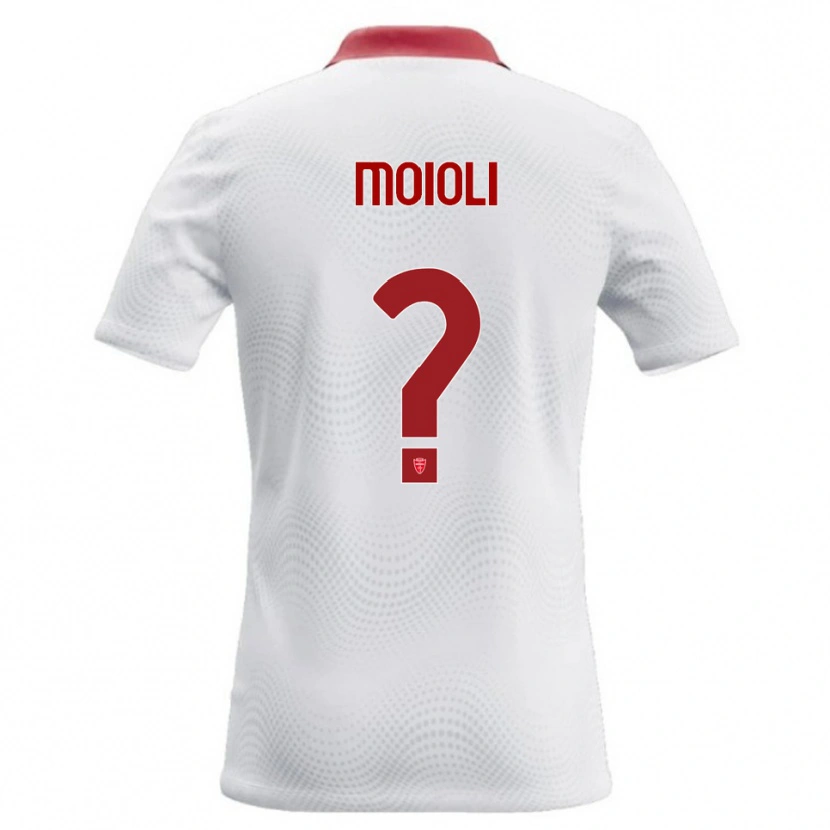 Danxen Barn Gabriel Moioli #0 Vit Röd Bortatröja Matchtröjor 2026/27 Tröjor T-Tröja