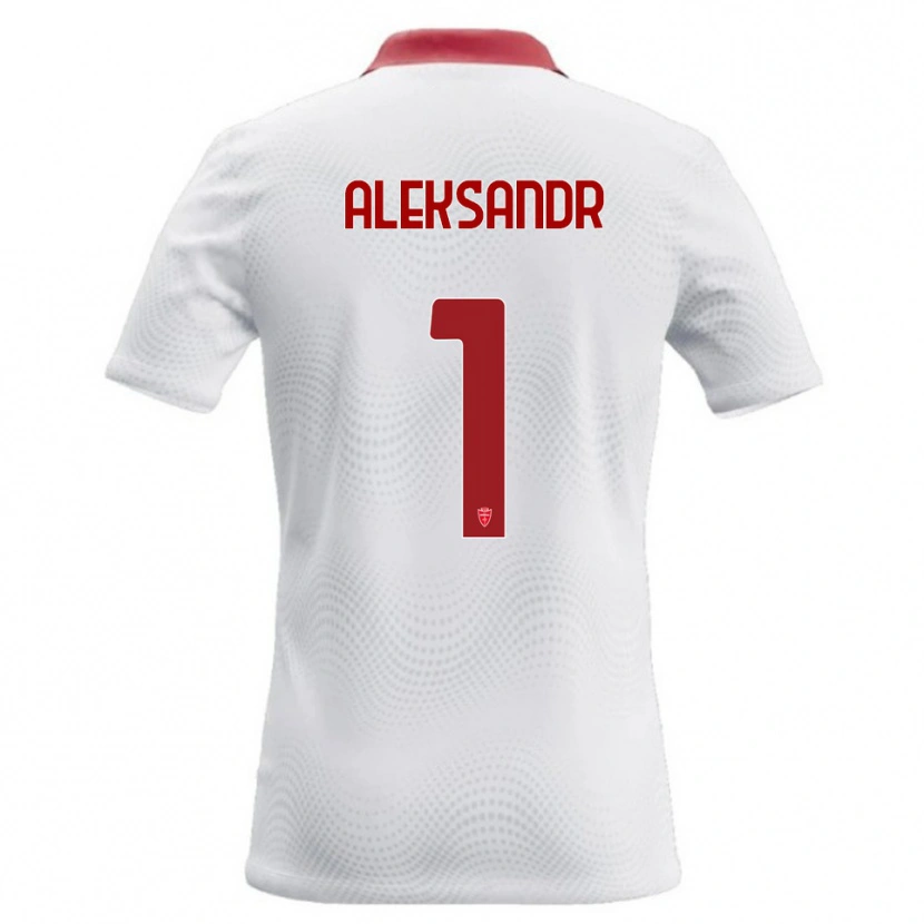 Danxen Barn Aleksandr Ballabio #1 Vit Röd Bortatröja Matchtröjor 2026/27 Tröjor T-Tröja