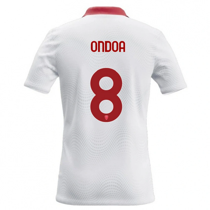 Danxen Barn Foe Ondoa #8 Vit Röd Bortatröja Matchtröjor 2026/27 Tröjor T-Tröja