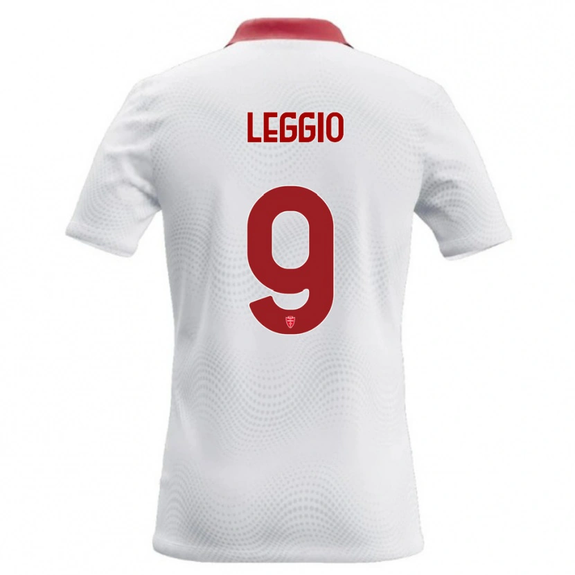 Danxen Barn Thomas Leggio #9 Vit Röd Bortatröja Matchtröjor 2026/27 Tröjor T-Tröja
