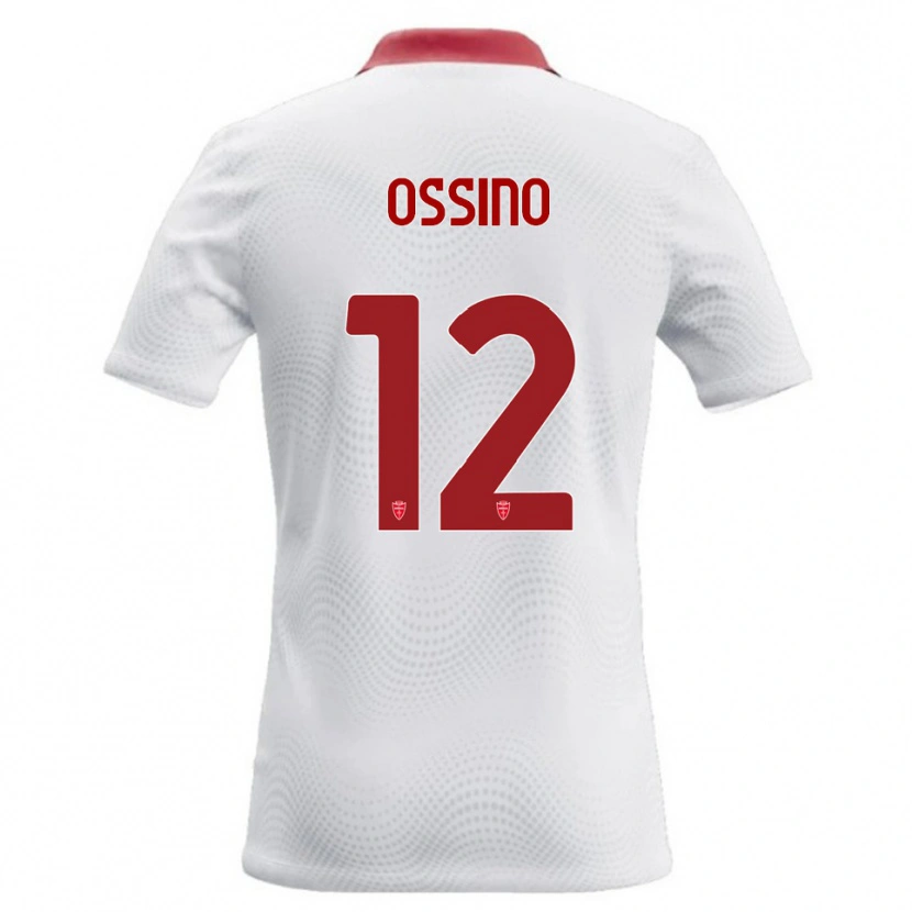Danxen Barn Daniel Ossino #12 Vit Röd Bortatröja Matchtröjor 2026/27 Tröjor T-Tröja