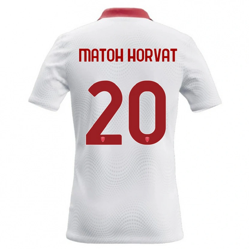 Danxen Barn Liam Matoh Horvat #20 Vit Röd Bortatröja Matchtröjor 2026/27 Tröjor T-Tröja
